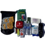 Emergency items in a 2 person dry bag