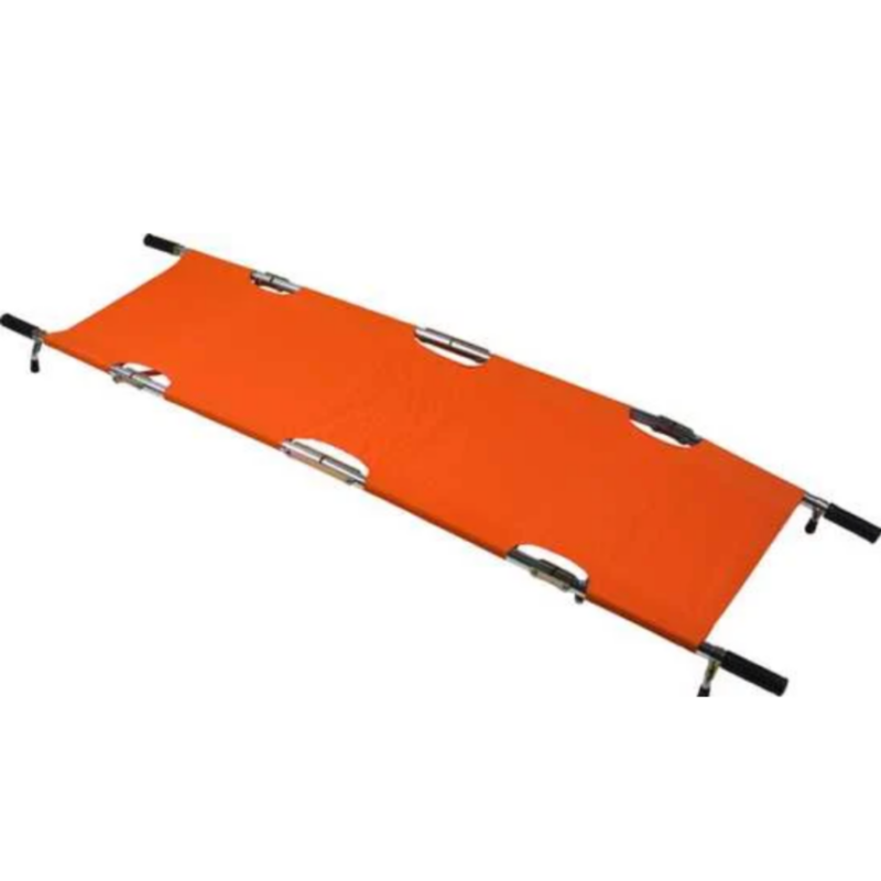 image of an orange emergency stretcher